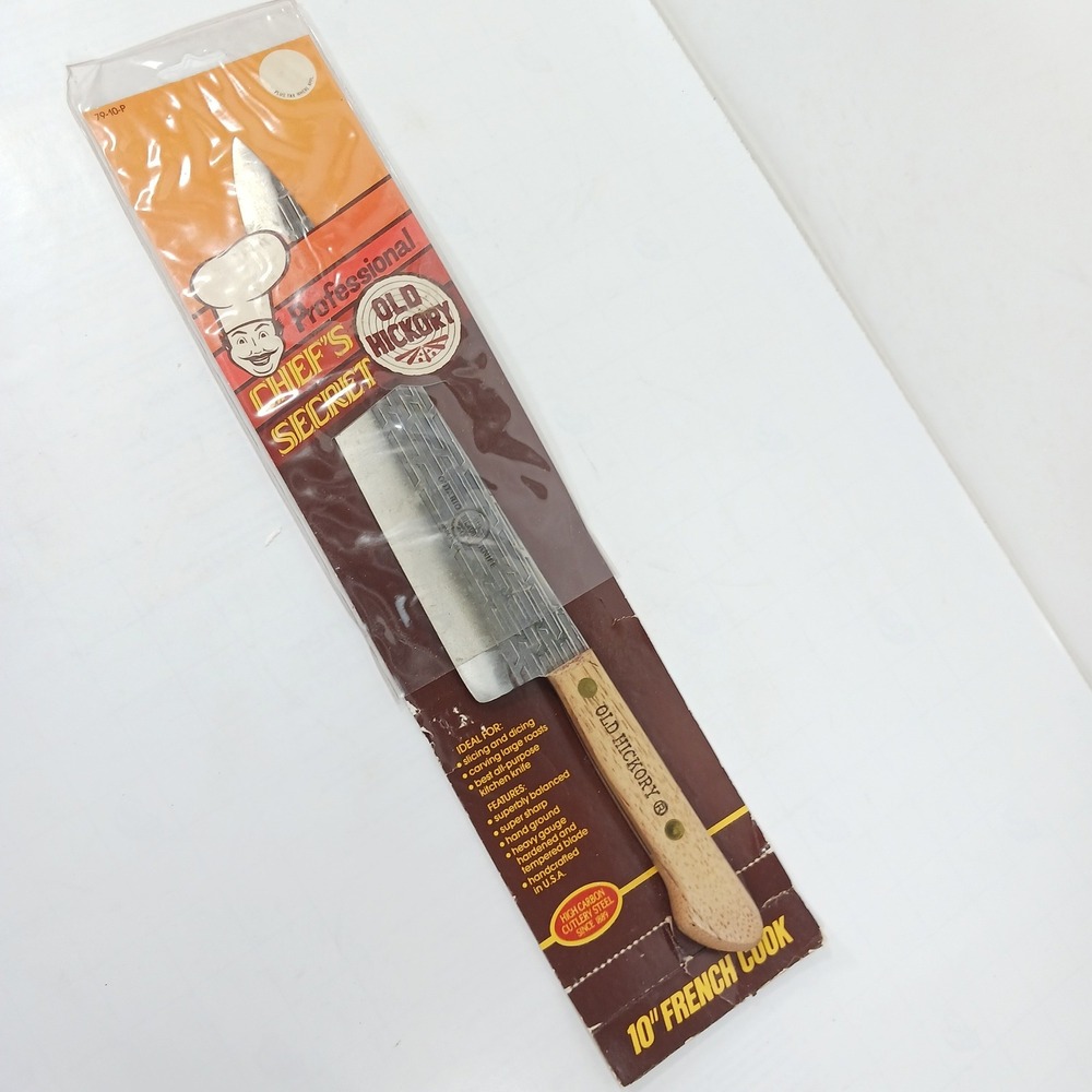 VTG Old Hickory Professional Chef's Secret 10 inch French Cook Knife 79-10-P USA